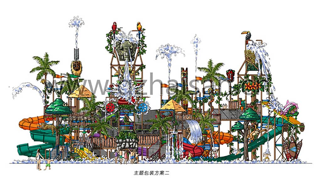 jinnianhui今年会游乐为海花岛水上主题乐园提供设备制造安装全程服务